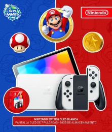 Consola Nintendo Switch OLED Blanca 64GB 