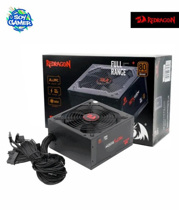 Fuente ATX Redragon GC-PS002 600w 80 Bronce