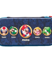 Funda Rigida Powera 0618 Mario y Amigos Azul