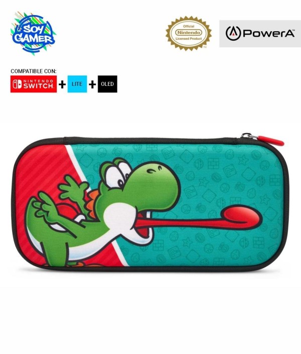 Funda Rigida PowerA 5814 Yoshi Verde y Rojo