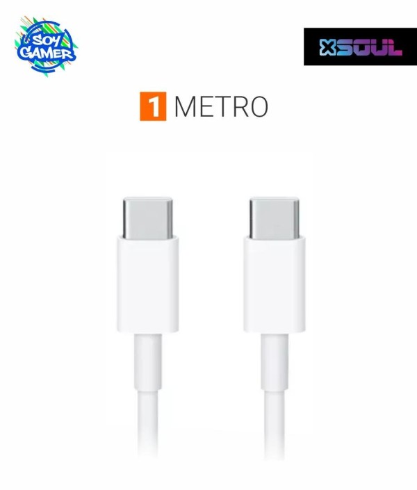 Cable Cargador Soul C a C Magnetico 60W Blanco