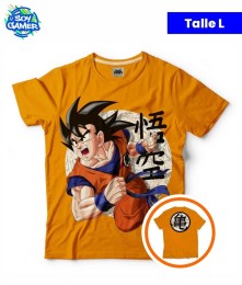 Remera RU281 Goku Naranja L